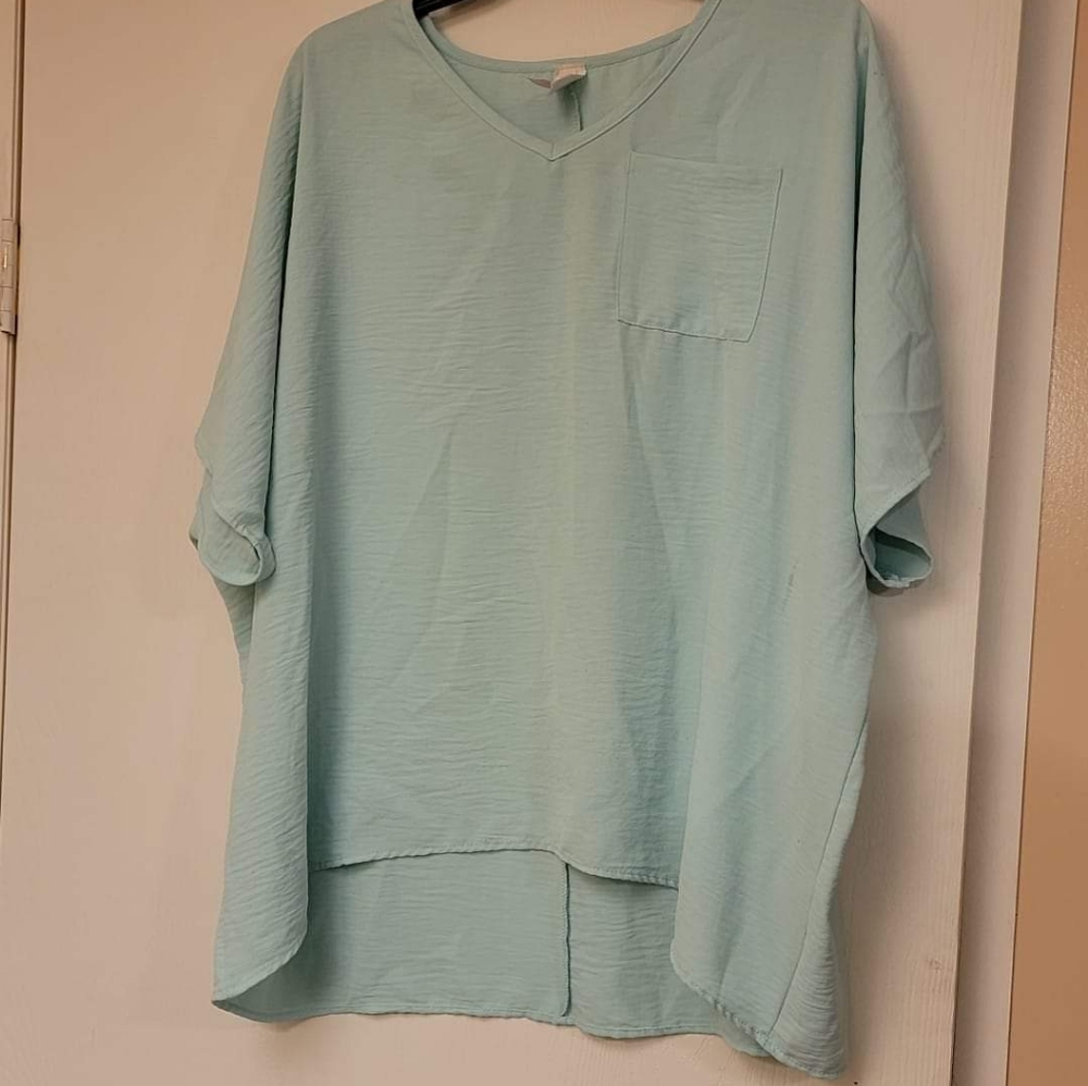 High low oversize pocket tee
